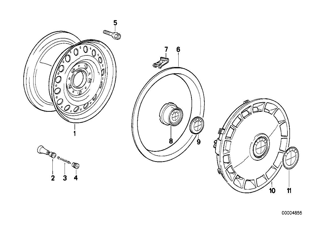 BMW 36 13 1 095 390 - Болт на колелото parts5.com