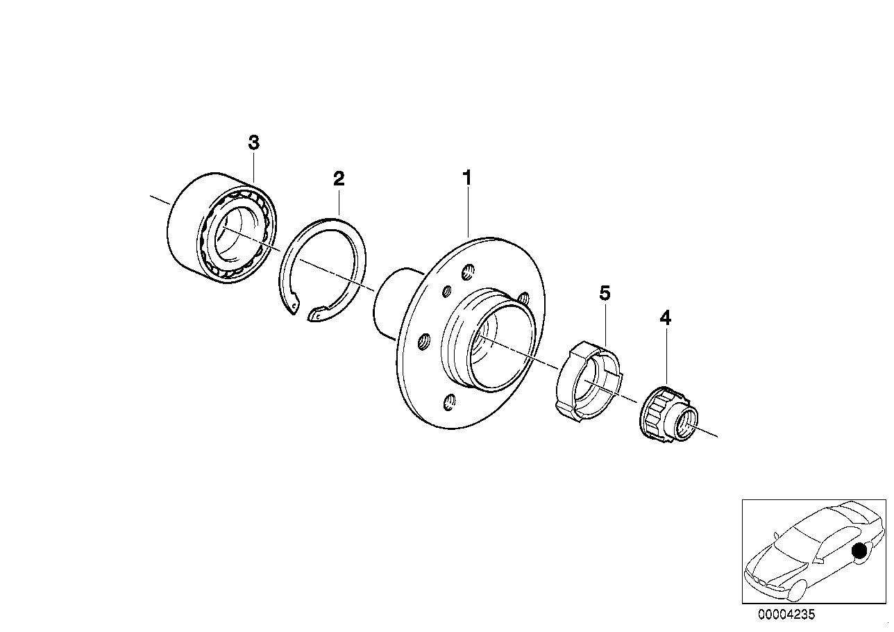 BMW 33411128346 - Zestaw łożysk koła parts5.com