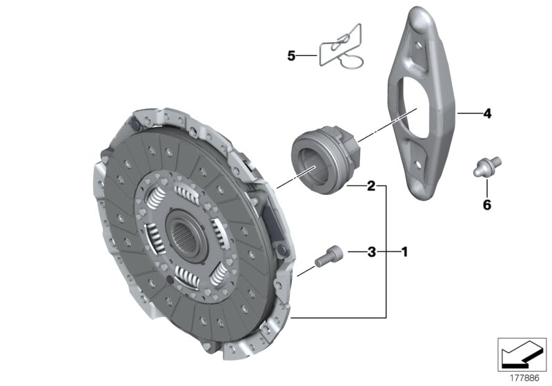 BMW 21 21 2 284 034 - Set ambreiaj parts5.com