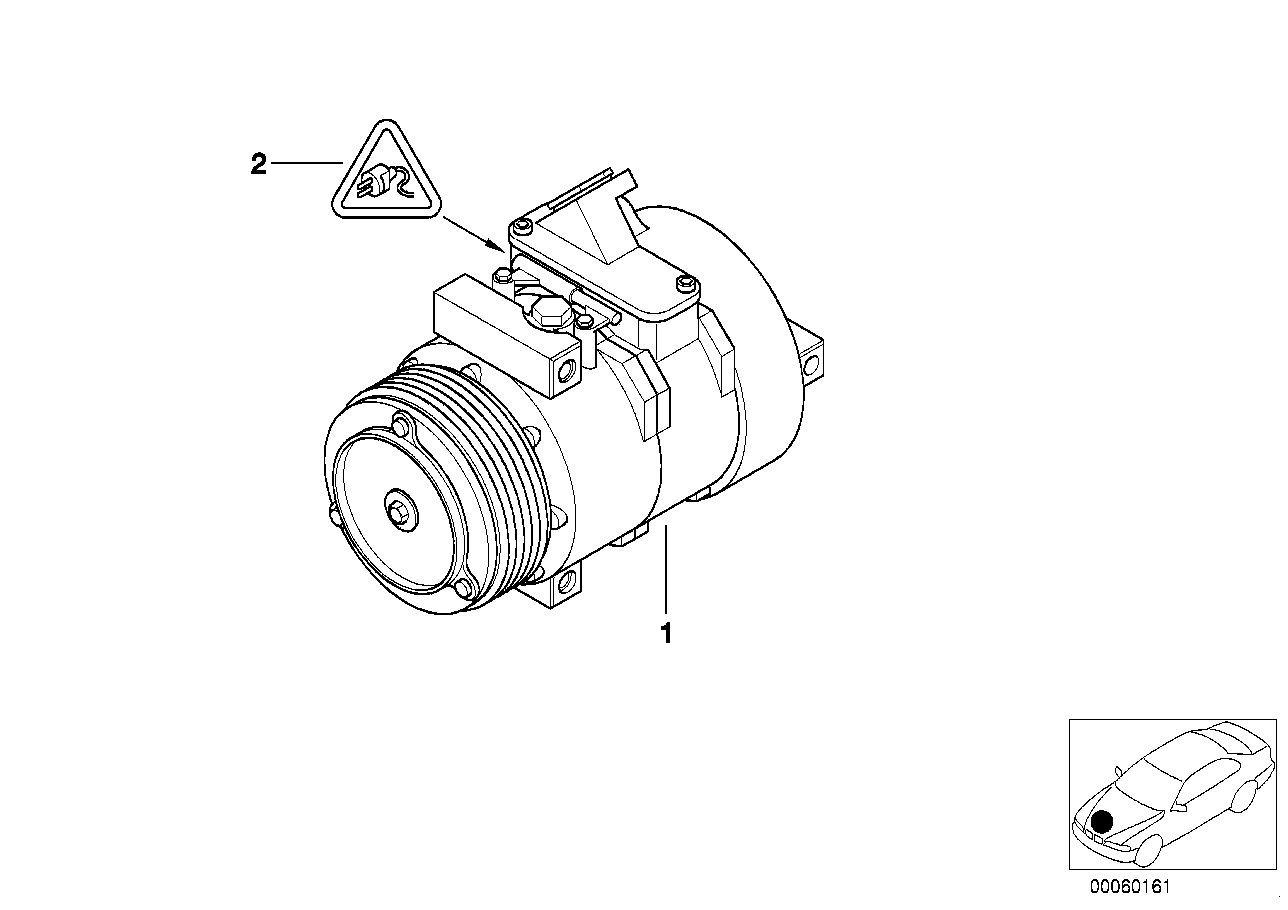 BMW 64 52 6 918 000 - Compresor, climatizare parts5.com