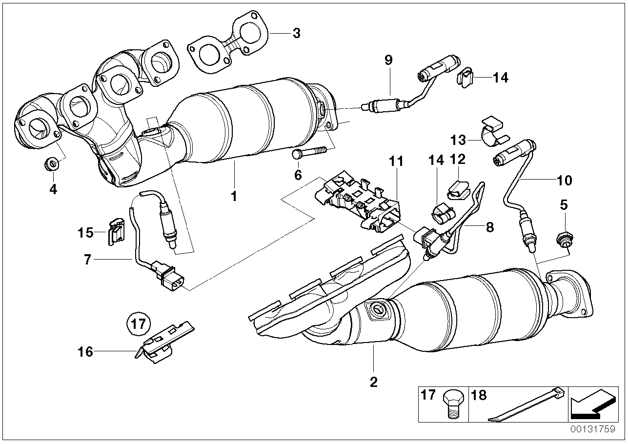 BMW 11 78 7 516 150 - Lambda Sensor parts5.com