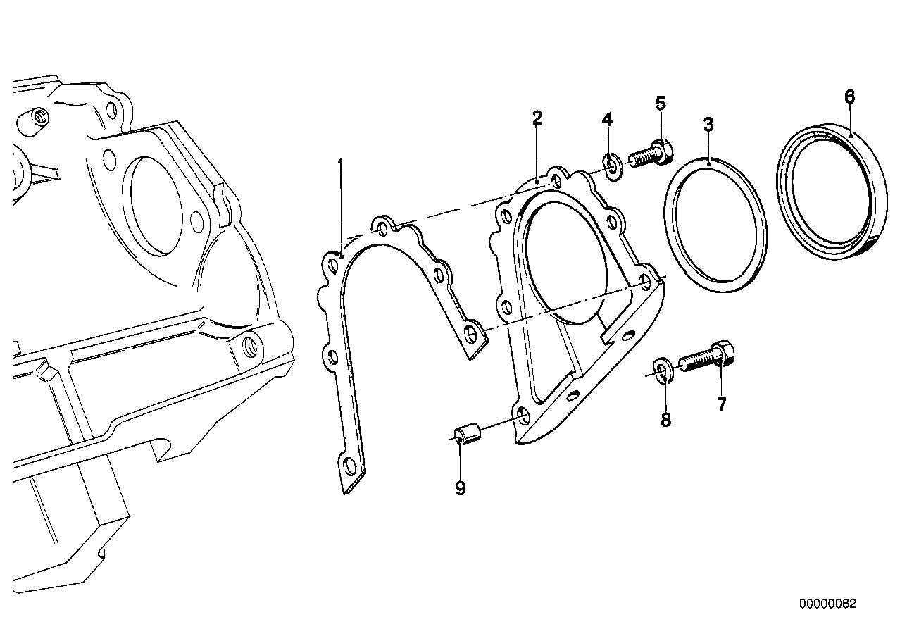 BMW 11 14 1 706 785 - Těsnicí kroužek hřídele, klikový hřídel parts5.com