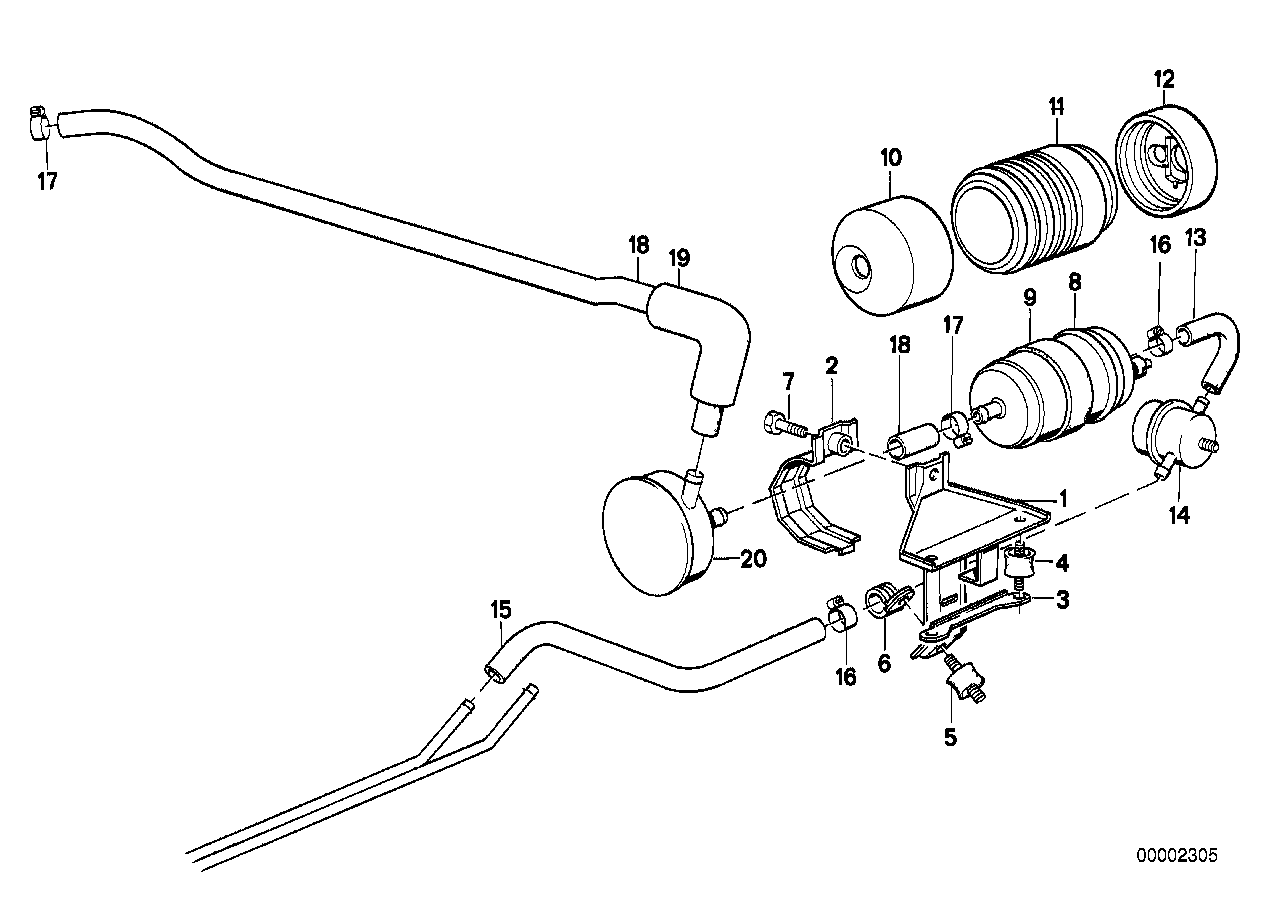 BMW 16 12 1 178 035 - Amortizor pulsații, instalație alimentare combustibil parts5.com