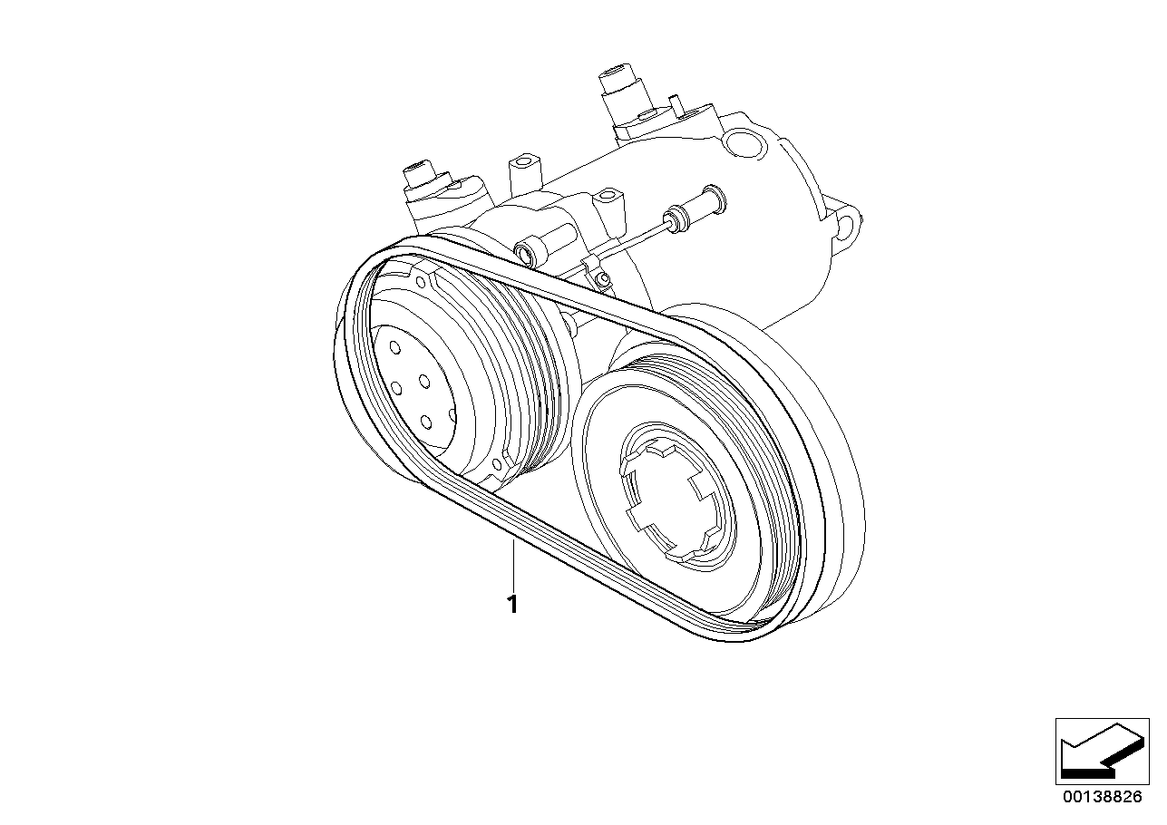 BMW 64 55 7 792 851 - V-Ribbed Belt parts5.com