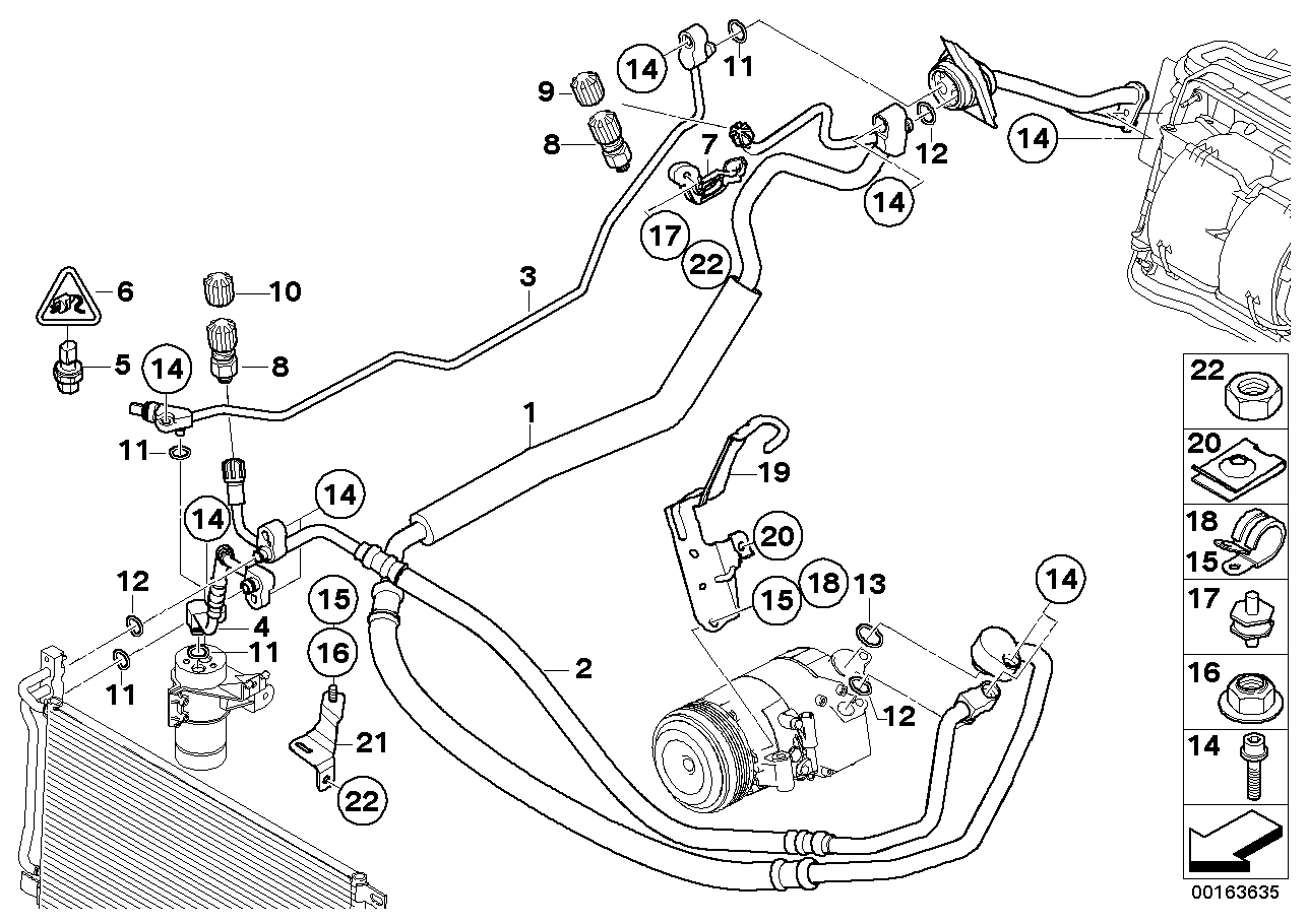 Mini 64 53 9 181 464 - Basınç şalteri, klima sistemi parts5.com