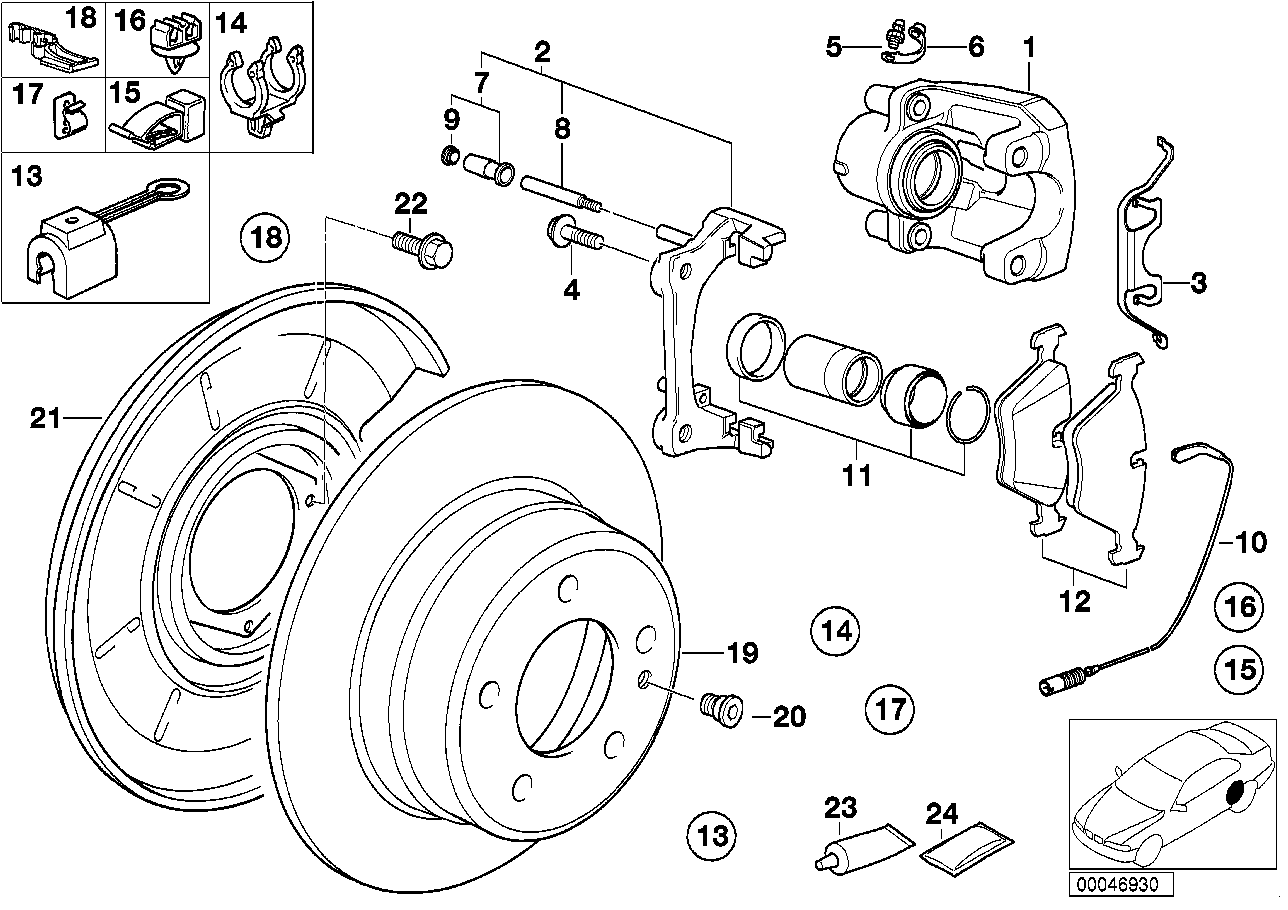 BMW 34216761238 - Set placute frana,frana disc parts5.com