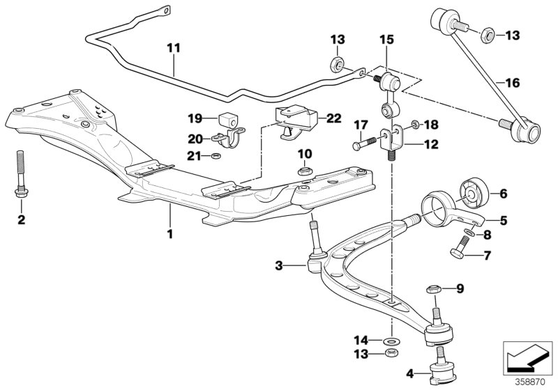 BMW 31 12 9 059 288 - Yataklama, Bugi kolu parts5.com