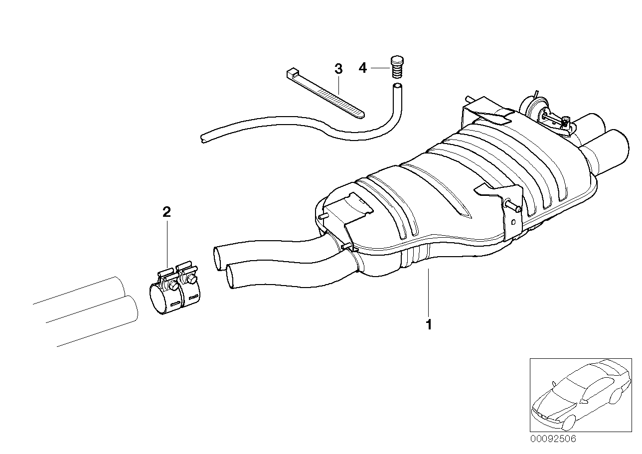 BMW 18 10 1 439 722 - Pipe Connector, exhaust system parts5.com