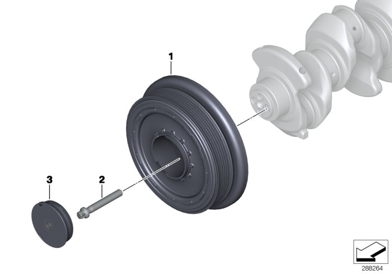 BMW 11 23 8 585 220 - Surub de centrare, disc curea-arbore cotit parts5.com