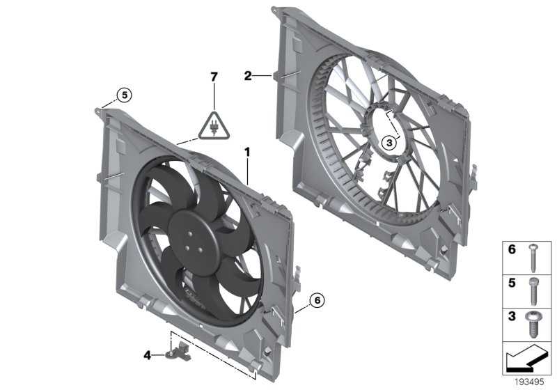 BMW 17428507692 - Fan, radiator parts5.com