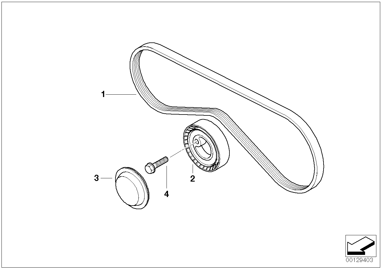 BMW 64 55 1 727 378 - V-Ribbed Belt parts5.com