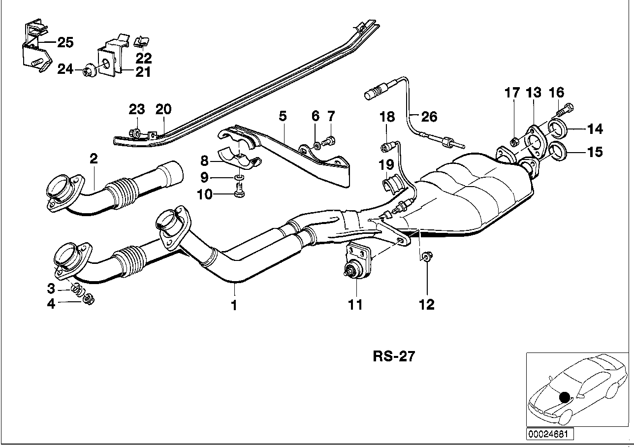 BMW 11 62 1 711 954 - Tuerca parts5.com