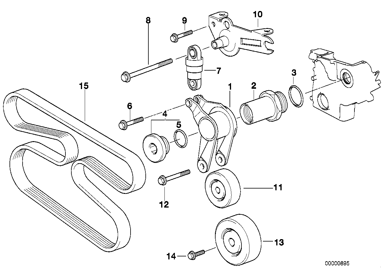 BMW 11 28 2 245 848 - Pasek klinowy wielorowkowy parts5.com