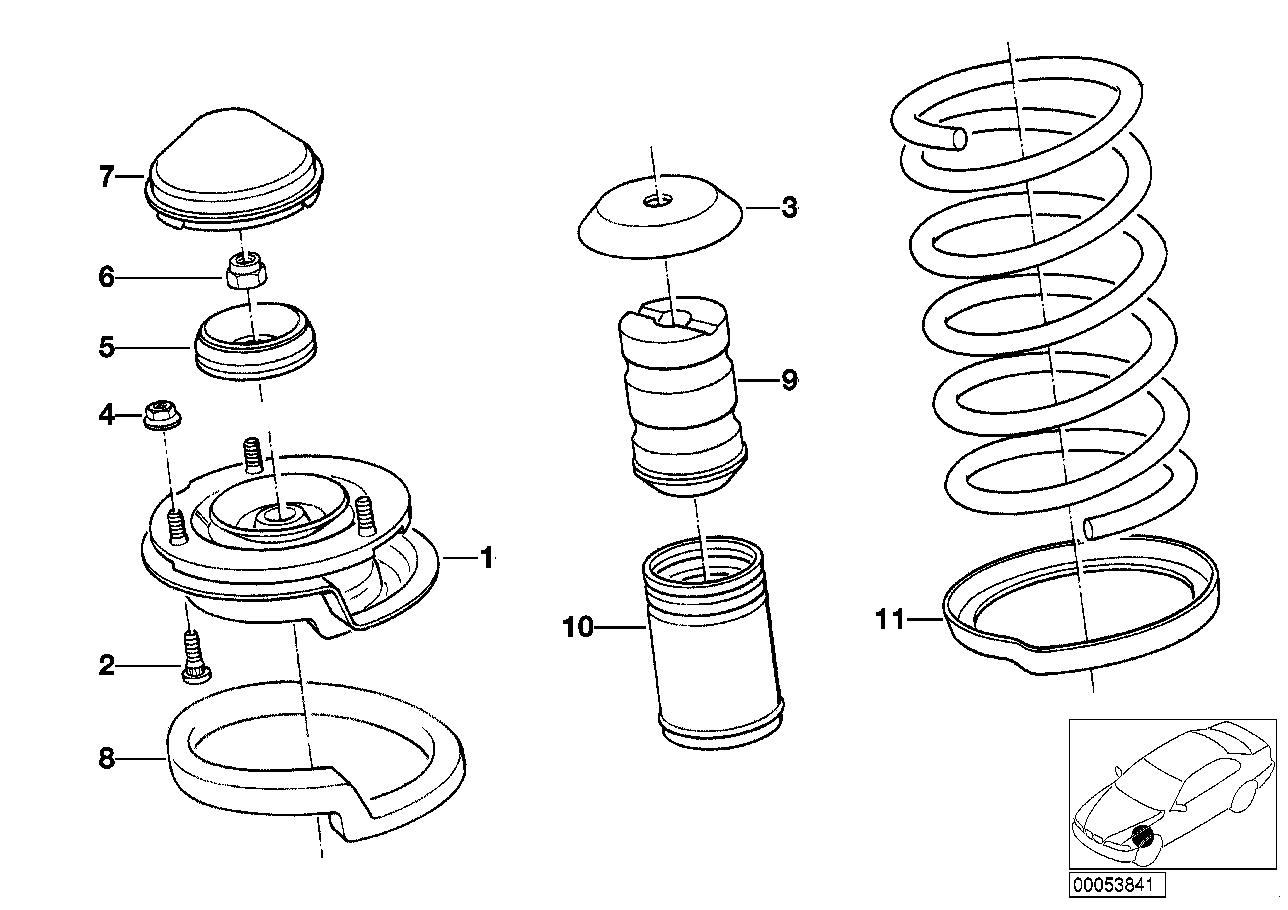 BMW 07119905374 - Top Strut Mounting parts5.com