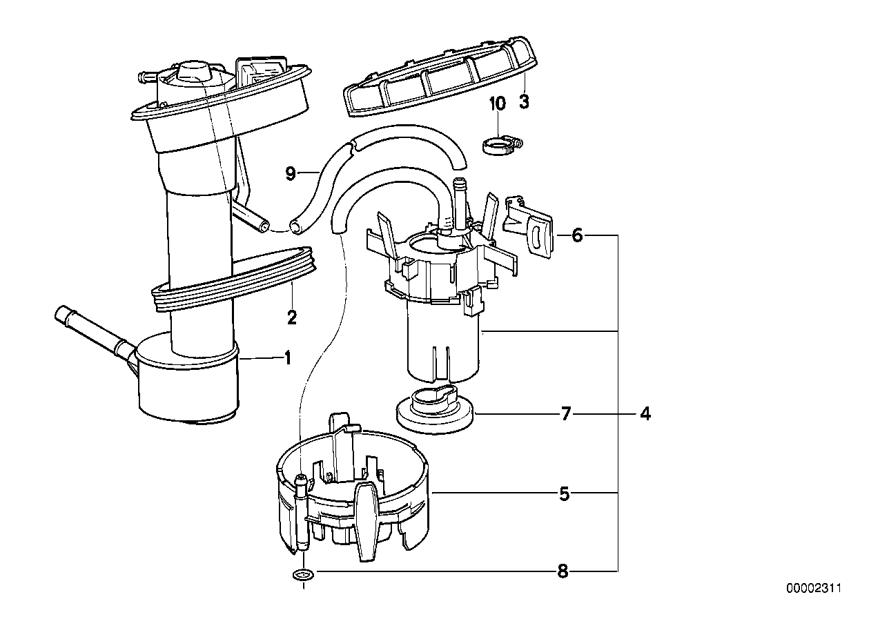 BMW 16141180118 - Pompa combustibil parts5.com