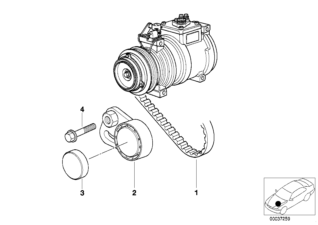 BMW 64 55 2 245 584 - Направляющий ролик, поликлиновый ремень parts5.com