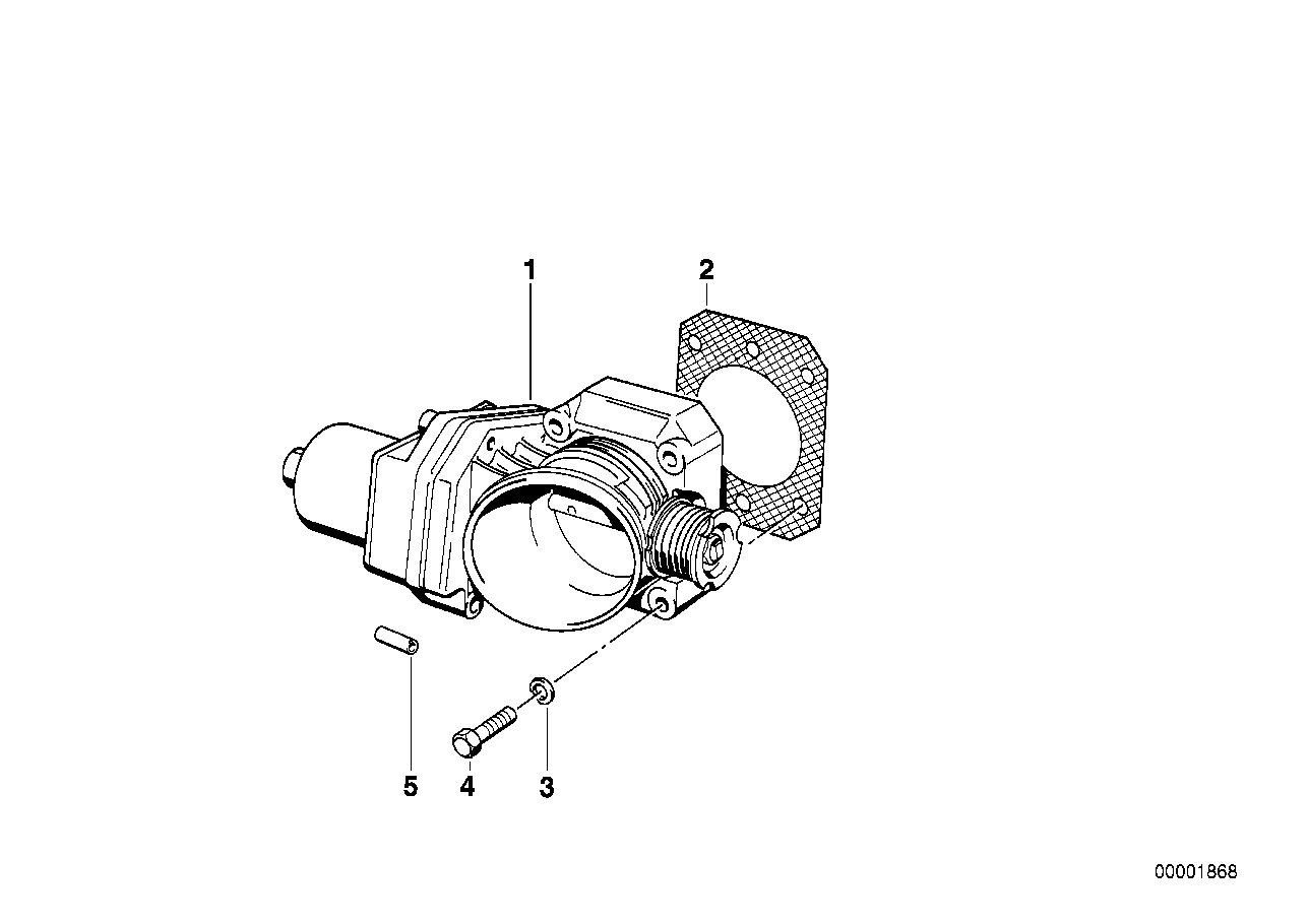 BMW 13 54 1 736 856 - Carcasa clapeta parts5.com