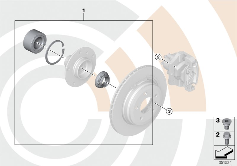 BMW 33 41 2 220 987 - Set rulment roata parts5.com