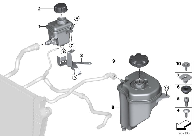 Mini 17 11 7 639 024 - Крышка, резервуар охлаждающей жидкости parts5.com