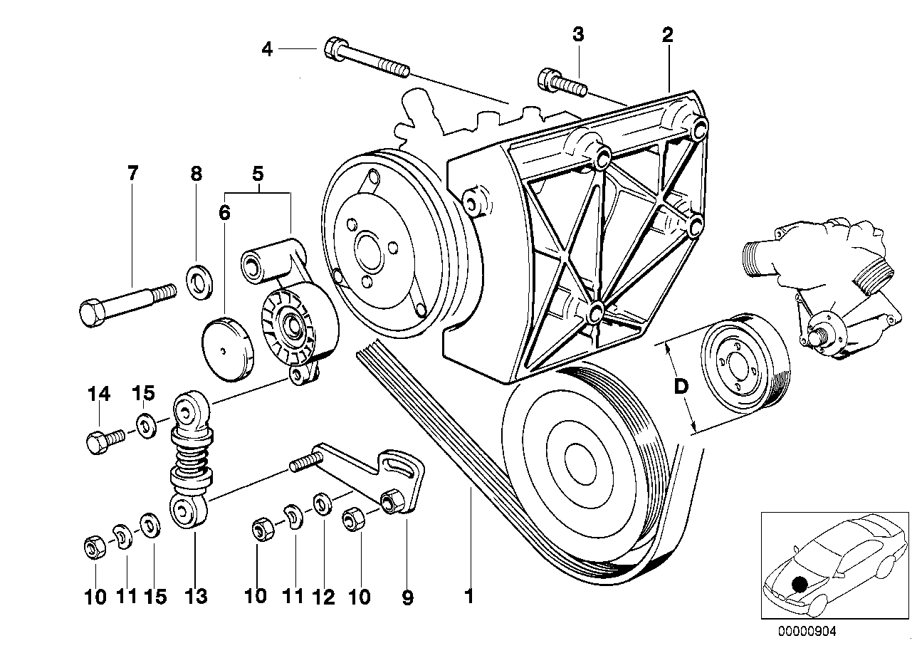 BMW 11 28 1 741 427 - Ιμάντας poly-V parts5.com