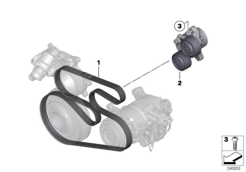 BMW 11 28 7 810 807 - Belt Tensioner, v-ribbed belt parts5.com