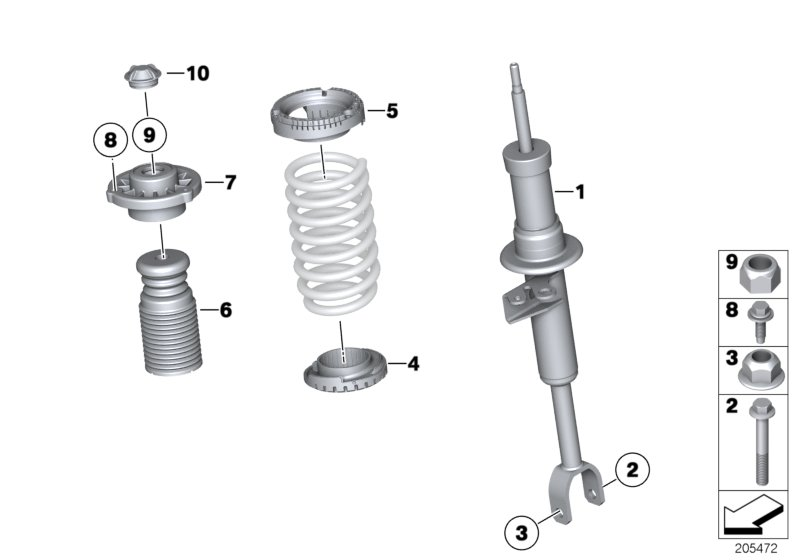 BMW 31336789374 - Tolmukaitse komplekt,Amordid parts5.com