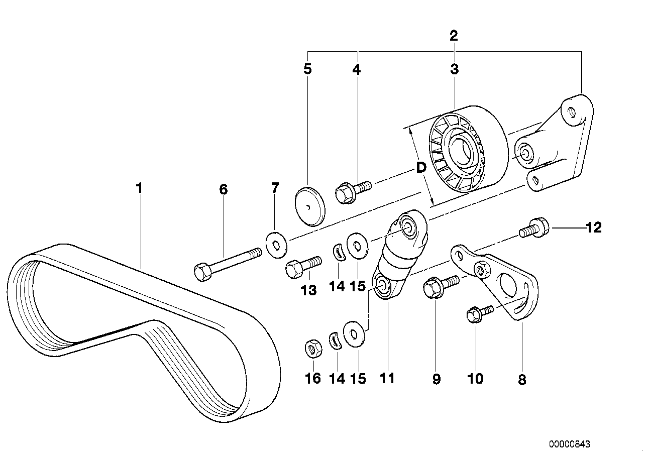 BMW 11287636376 - Ιμάντας poly-V parts5.com