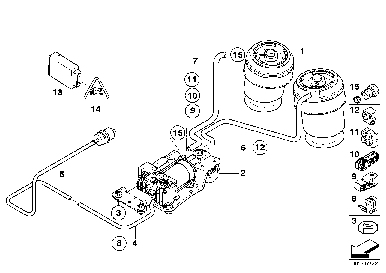 BMW 37206859714 - Kompresor, naprava za stisnjen zrak parts5.com