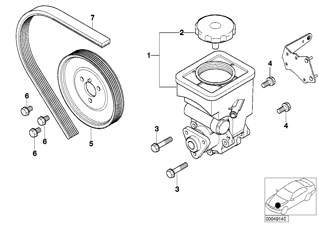 OM 32411095155 - Pompa hidraulica, sistem de directie parts5.com