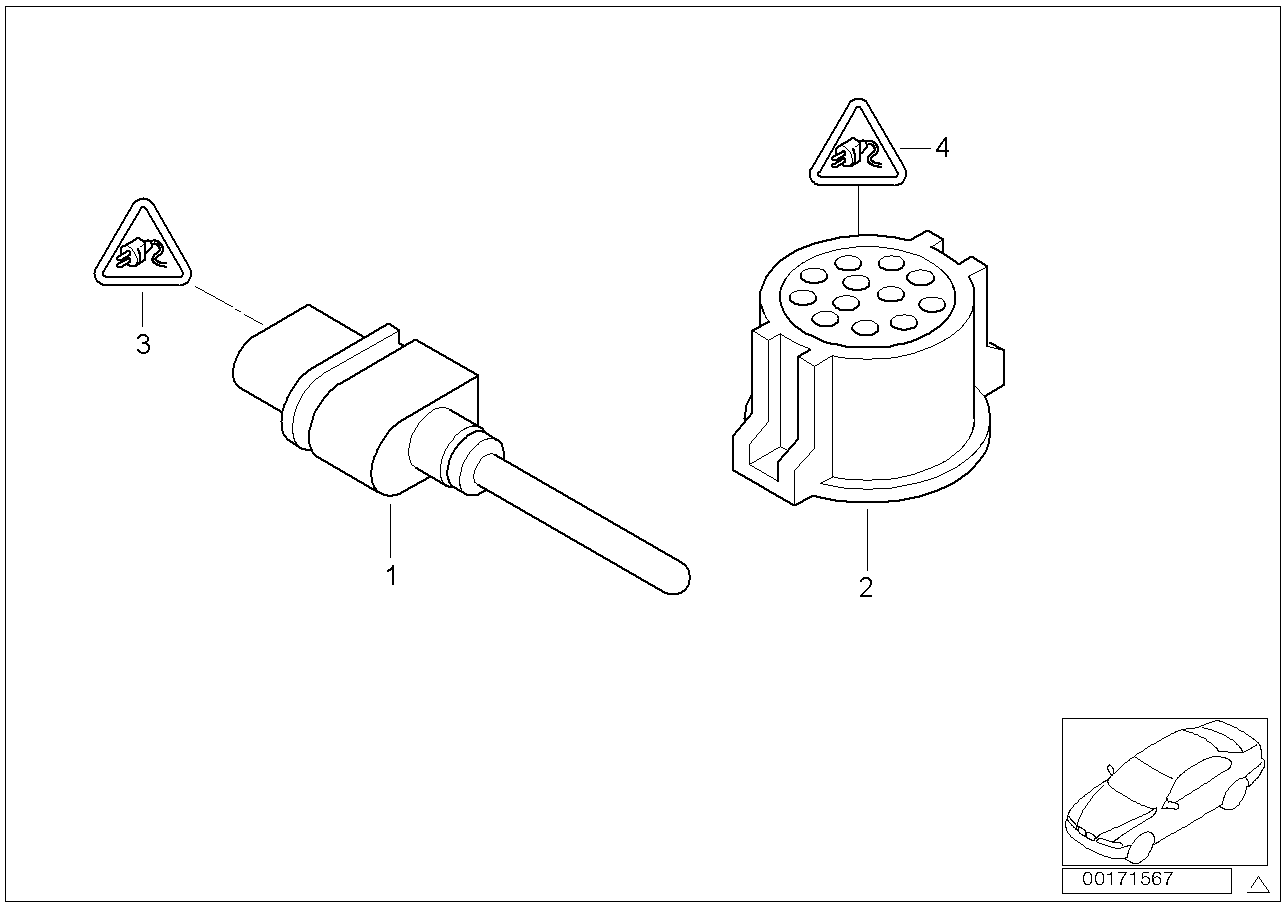 Mini 65 81 6 905 133 - Sensor, exterior temperature parts5.com