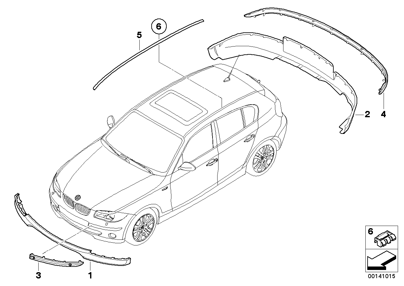 BMW 5111-7136-633 - Alerón parts5.com