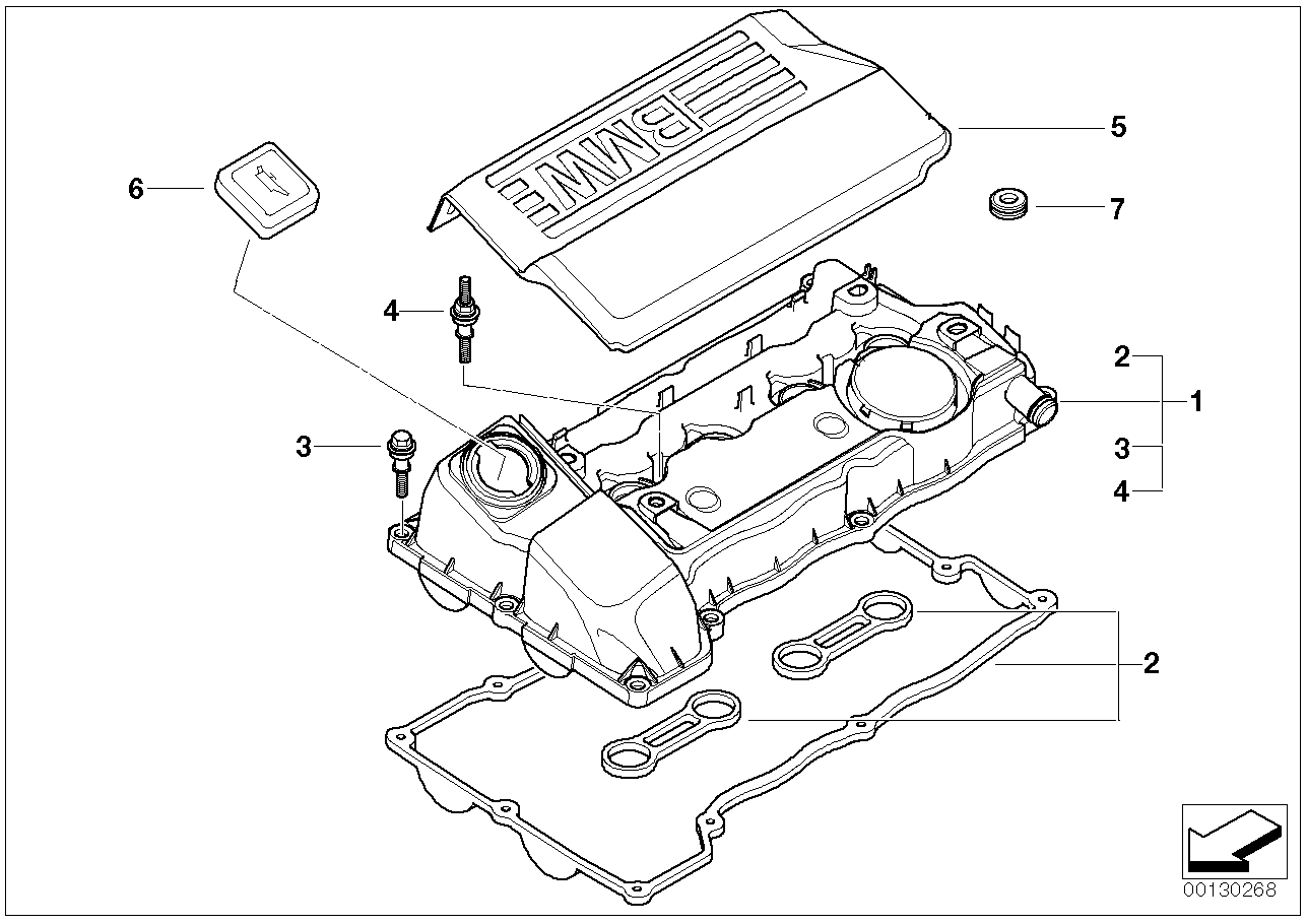 BMW 11 12 7 500 568 - Uzávěr, plnicí hrdlo olejové nádrže parts5.com