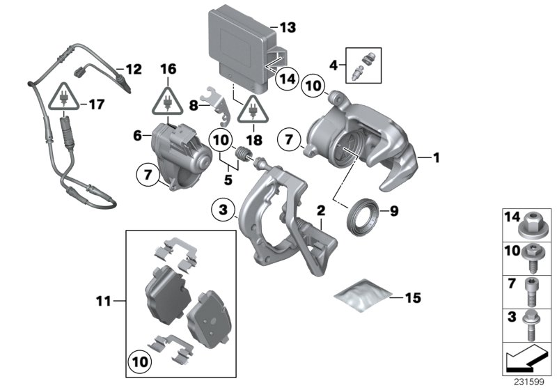 BMW 34216796741 - Komplet zavornih oblog, ploscne (kolutne) zavore parts5.com