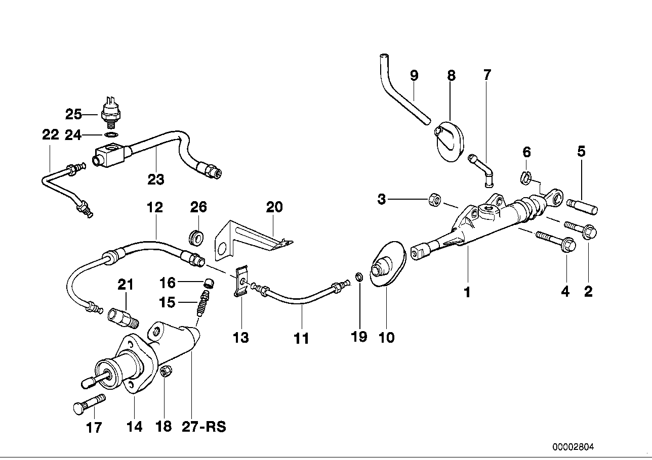 BMW 21 52 6 758 830 - Cilindro maestro, embrague parts5.com