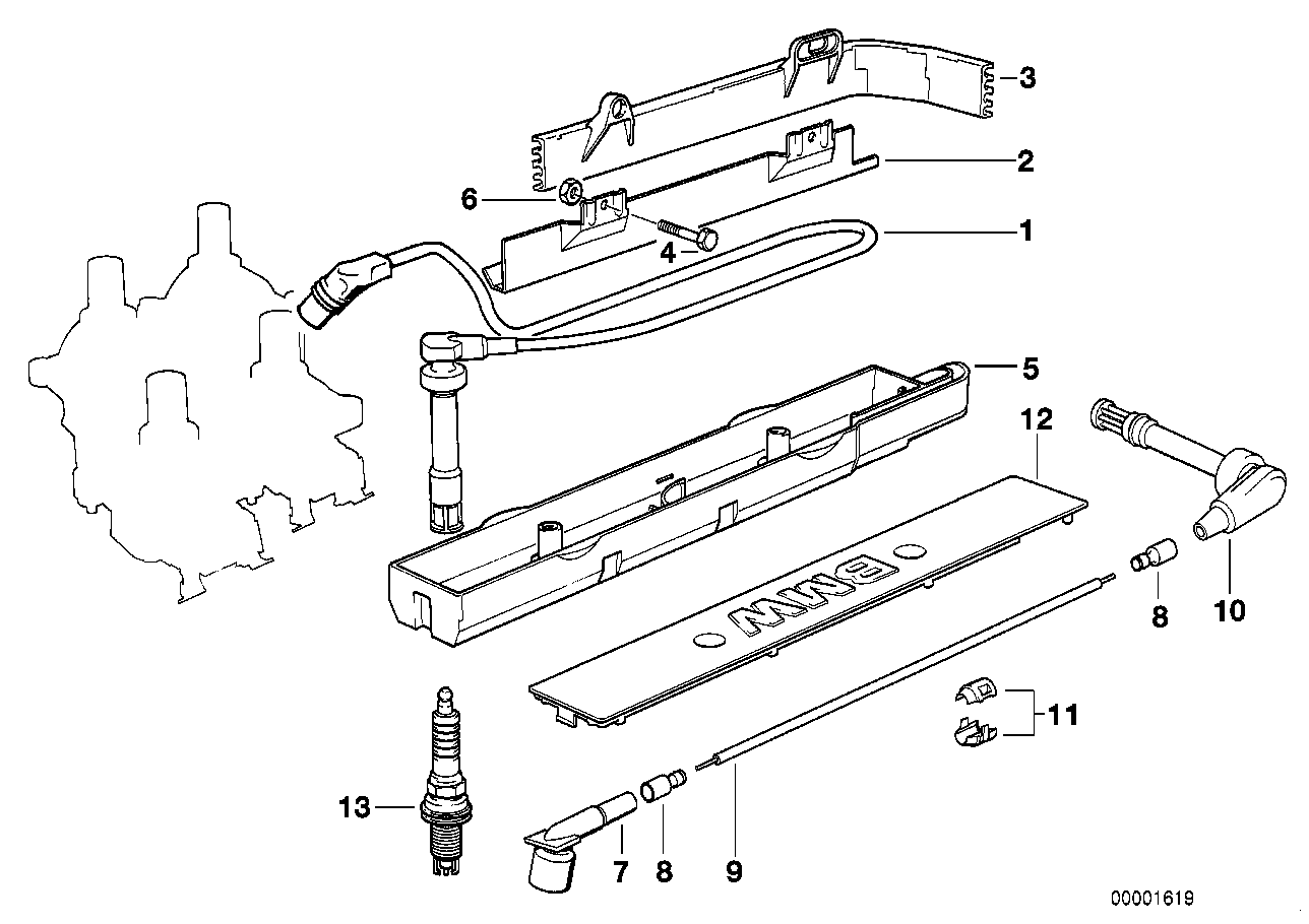 BMW 12 12 0 037 607 - Spark Plug parts5.com