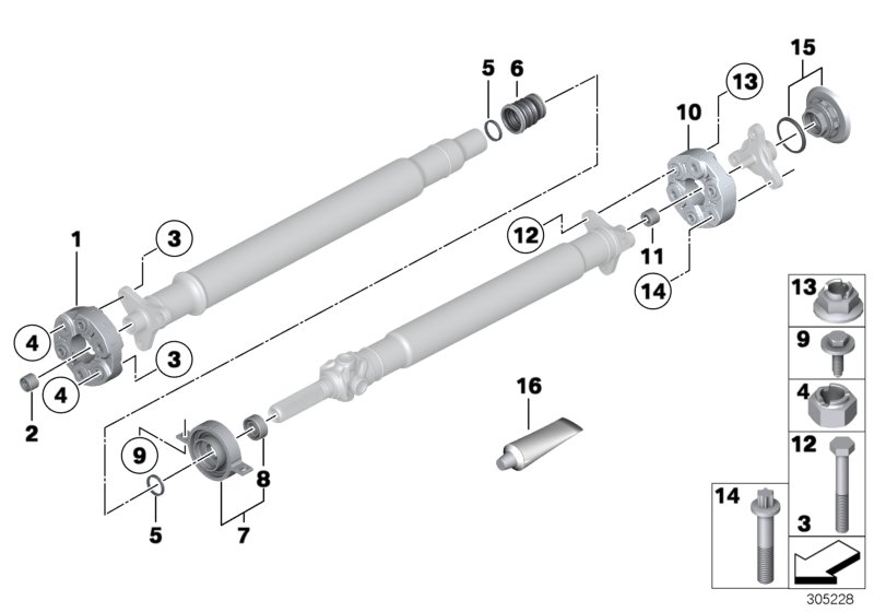 BMW 26 11 7 511 454 - Liigend,pikivõll parts5.com