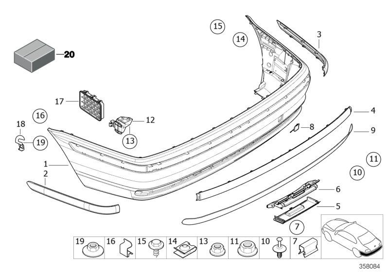 BMW 5112-8208-926 - Spoiler parts5.com