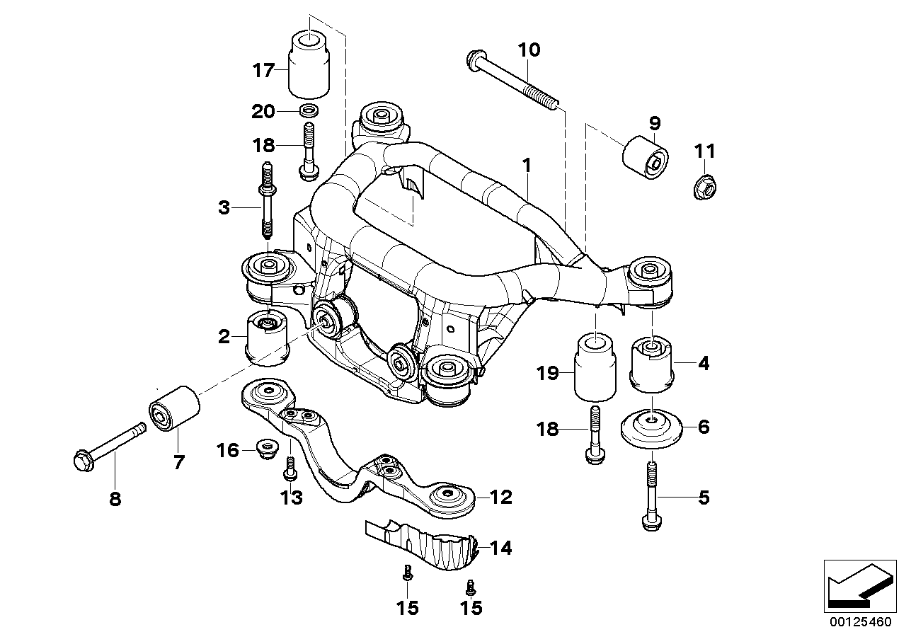 BMW 33 17 6 751 808 - Suport,trapez parts5.com