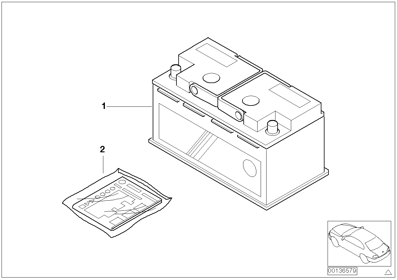 BMW 61217553952 - Starter Battery parts5.com