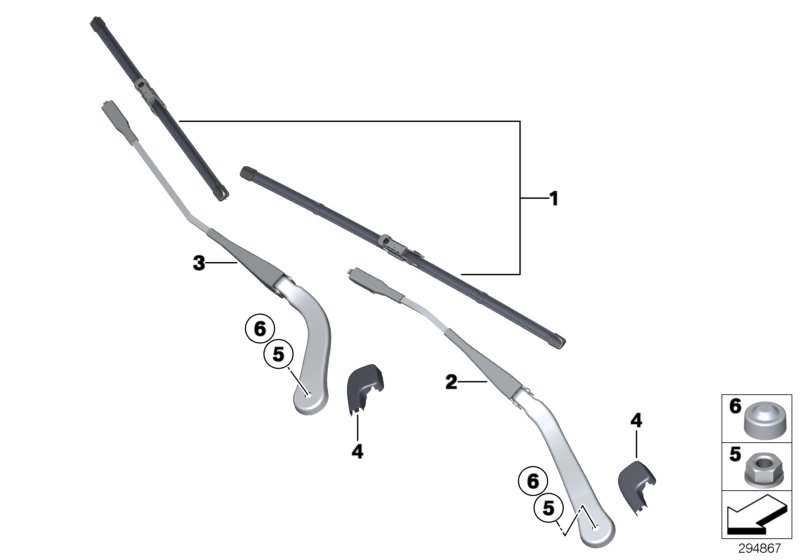 BMW 61 61 0 427 668 - Törlőlapát parts5.com