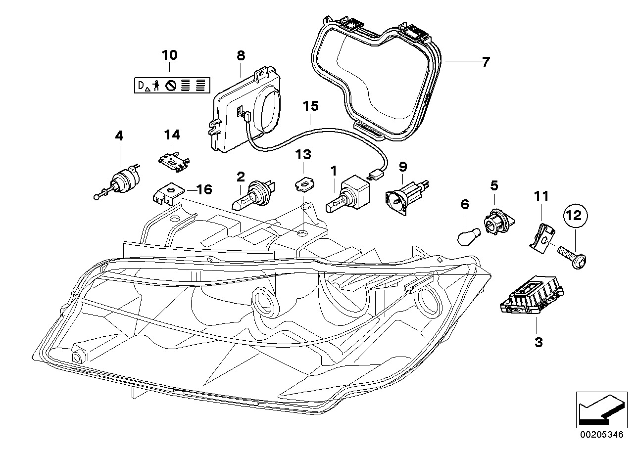 BMW 63 12 6 948 180 - Předřadník, plynová výbojka parts5.com