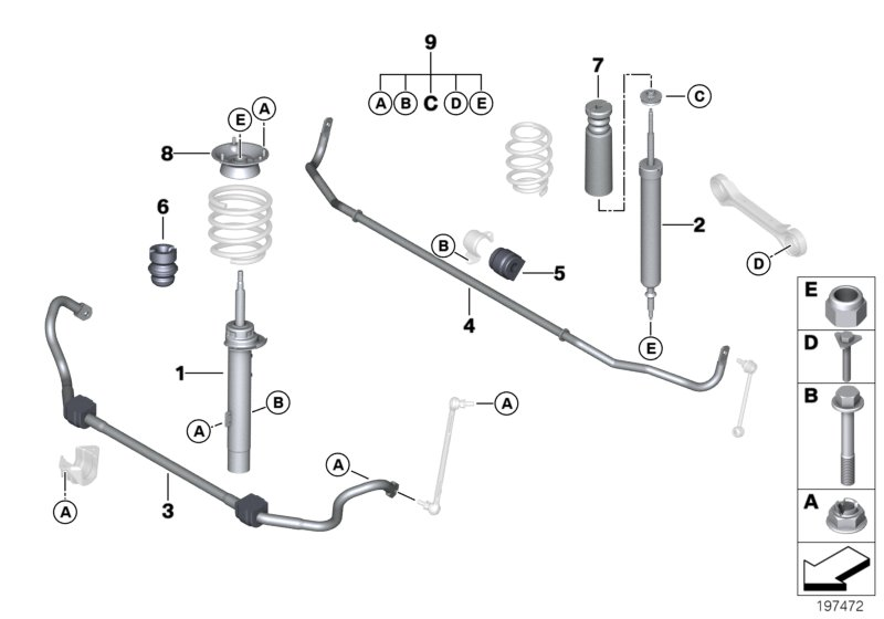 BMW 31 30 6 775 098 - Top Strut Mounting parts5.com