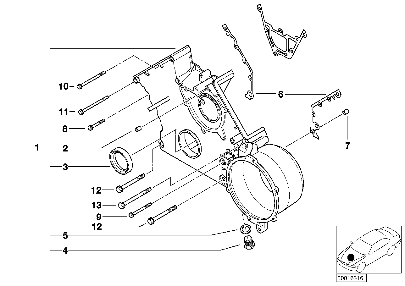 BMW 07 11 9 963 300 - Conta, yağ boşaltma tapası parts5.com