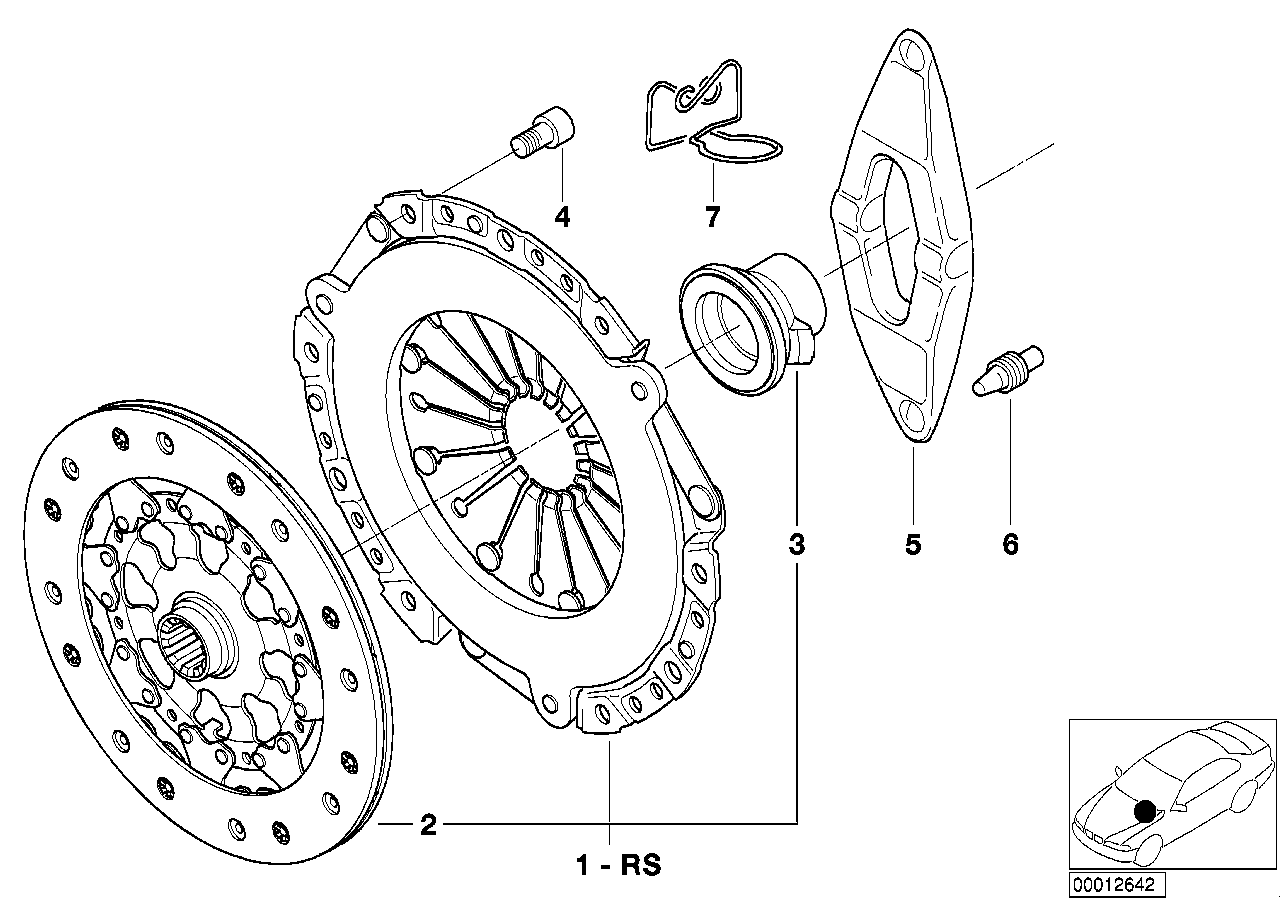 BMW 21 21 7 523 618 - Clutch Kit parts5.com