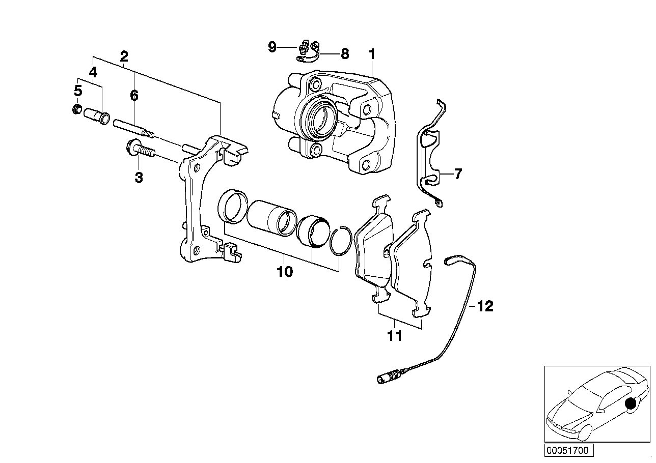 BMW 34216761239 - Zestaw klocków hamulcowych, hamulce tarczowe parts5.com