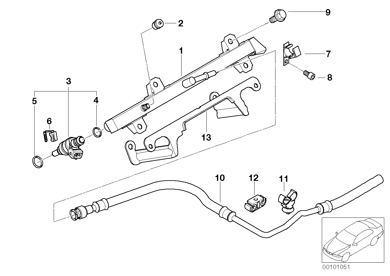 BMW 13 64 7 509 752 - Tiivisterengas, ruiskutusventtiili parts5.com