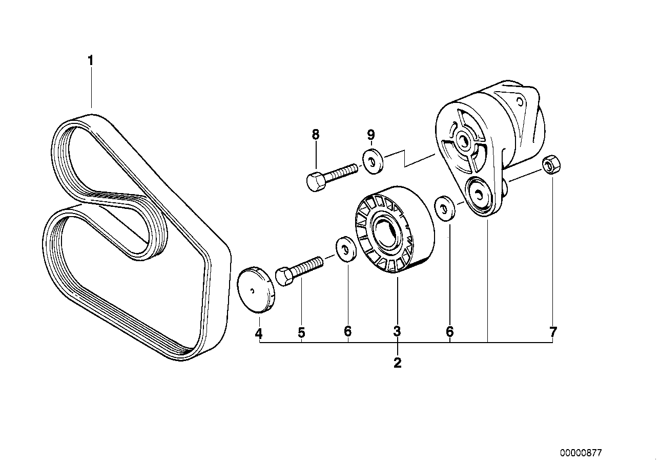 BMW 11 28 7 838 797 - Riemenspanner, Keilrippenriemen parts5.com