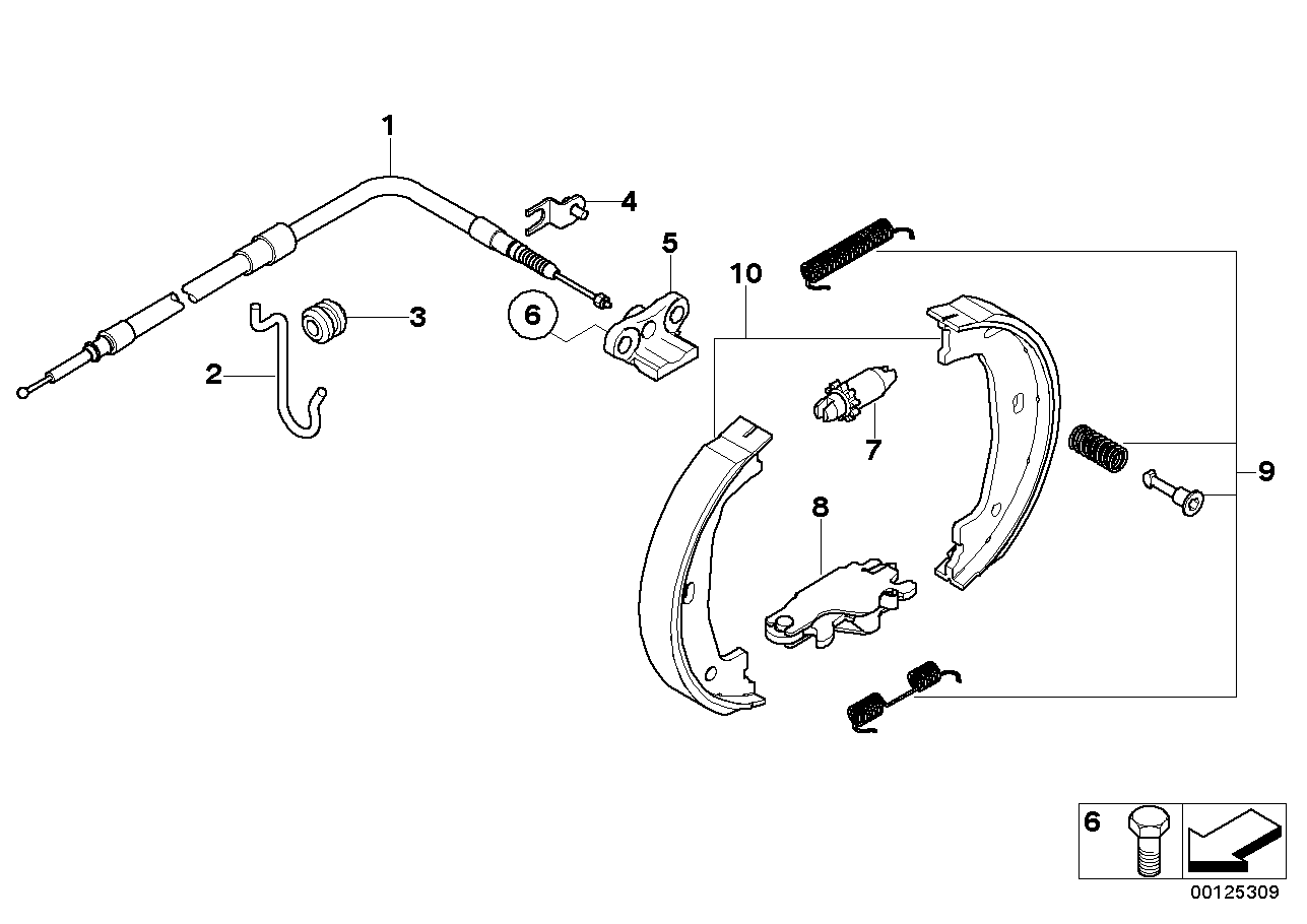 Rolls-Royce 34 41 6 761 293 - Brake Shoe Set, parking brake parts5.com