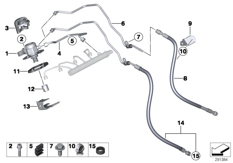 BMW 11 32 7 601 233 - İtici, yüksek basınç pompası parts5.com