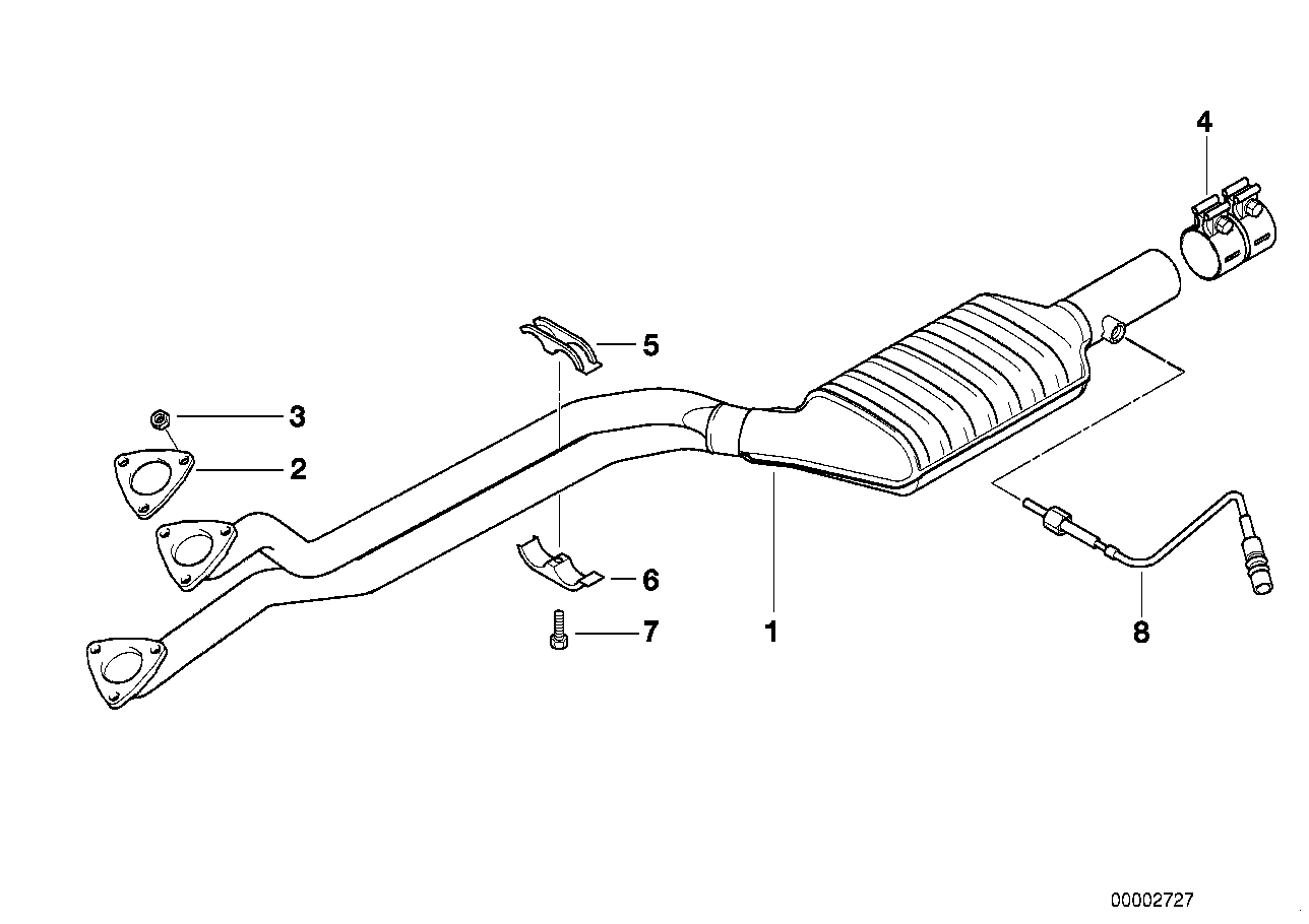 BMW 18 30 1 427 027 - Catalytic Converter parts5.com